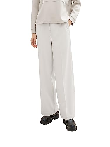 TOM TAILOR Lea Straight Fit spodnie damskie, 16339-Clouds Grey, 44W / 32L
