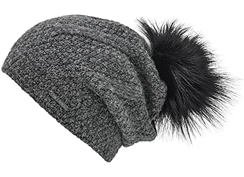 CHILLOUTS Damska czapka Ann-Christin Hat Beanie, ciemnoszara, rozmiar uniwersalny