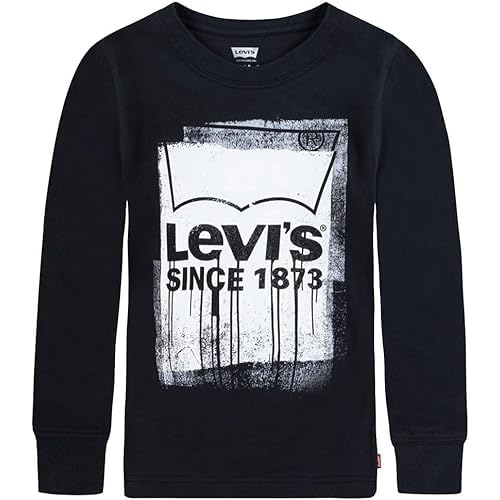 Levi's Dziecięca koszulka LVB na mokro L/S, Meteoryt, 3 Lat