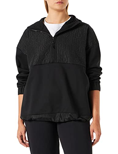 HUGO Damska bluza Demella, Black1, Relaxed fit