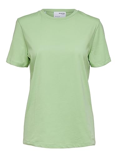 SELECTED FEMME Klasyczna koszulka damska, Pistachio Green, XL