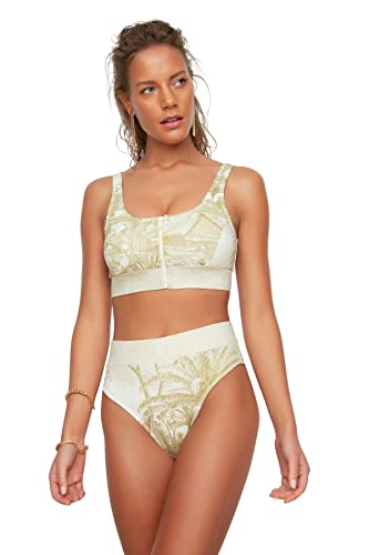 Trendyol Damski normalny stan normalny dół od bikini, BEŻOWY, 38