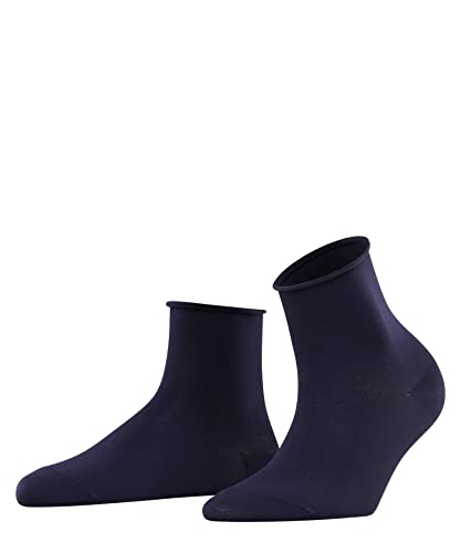 FALKE Kobiety Krótkie skarpety Cotton Touch W SSO Bawełna jednokolorowe 1 Para, Niebieski (Dark Navy 6370), 39-42