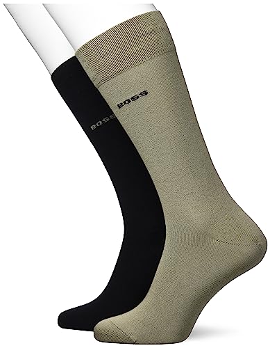 BOSS Męskie skarpety bambusowe, 2-pak RS VI Bamboo Regular Socks, Light/Pastel Green, 40-46, Light/Pastel Green, 46 EU