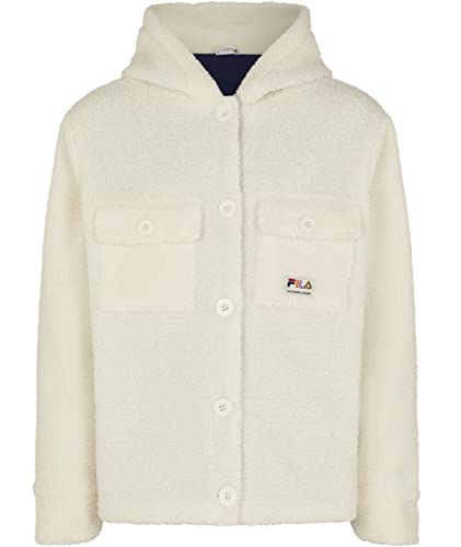 FILA Dziewczęca Bregenz Sherpa Jacket, Egret, 170/176