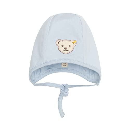 Steiff Unisex Baby Basic Bommel czapka beanie, Celestial Blue, 47