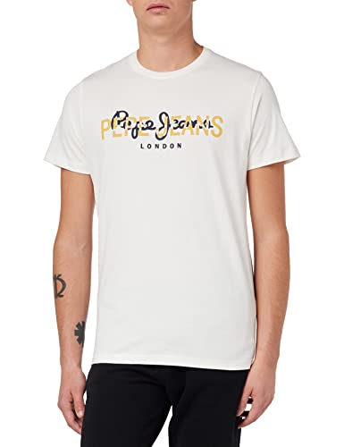 Pepe Jeans t-shirty męskie thierry, 803off Biały, XS