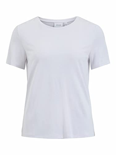 Vila Damska koszulka Vimodala O-Neck S/S Top/Su-Noos, Optyczny Snow, S