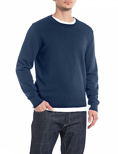 Replay sweter męski, 484 Prussian Blue, XS