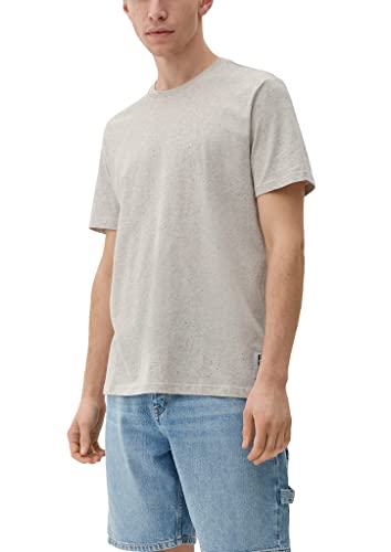 Q/S by s.Oliver Męski t-shirt z krótkim rękawem, brązowy, L, brązowy, L