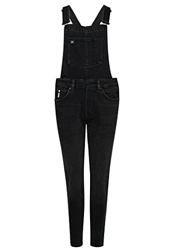 Superdry Vintage Slim Taper Dungaree Sukienka damska, Wolcott Black Stone, 36