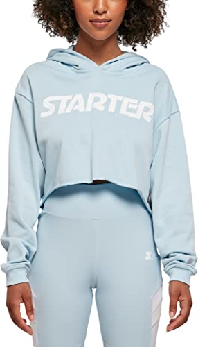 STARTER BLACK LABEL Damska bluza z kapturem Starter Cropped Hoody, Icewaterblue, L