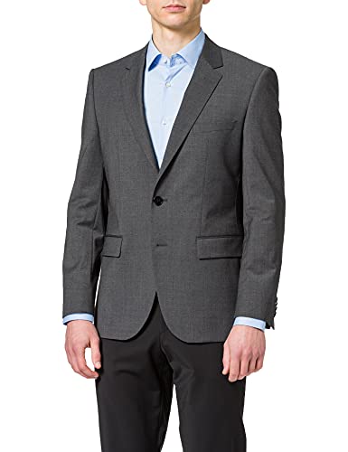 HUGO Marynarka męska, Szary (Dark Grey 028), 54