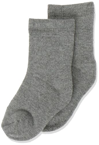 Bestseller A/S Chłopięce skarpety NMMWAKSI Wool Terry XXIII, ciemnoszary melanż, 28/30, ciemnoszary melanż