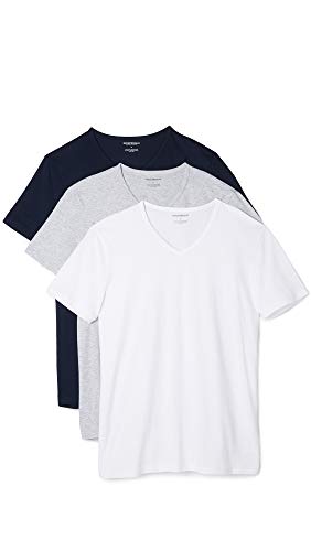 Emporio Armani Podkoszulka męska (3 sztuki), Szary/biały/granatowy, M