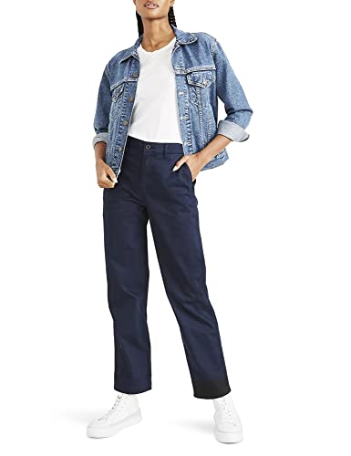 Dockers Damskie spodnie z wysokim stanem, chinosy, proste, granatowy blezer, 29