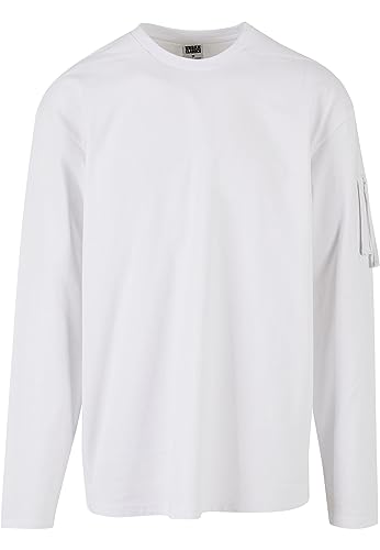 Urban Classics Męski T-shirt Sleeve Pocket z długim rękawem, biały, rozmiar L, biały, L