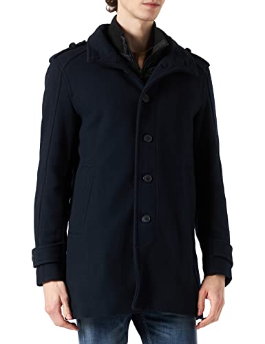 SELECTED HOMME BLACK Męski płaszcz Slhnoah W Coat B, Ciemny sapphire/wzór: twill, XXL