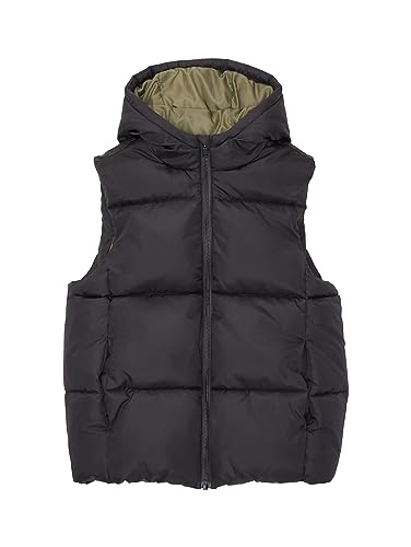 TOM TAILOR Chłopięca kamizelka z kapturem, 29476-Coal Grey, 176