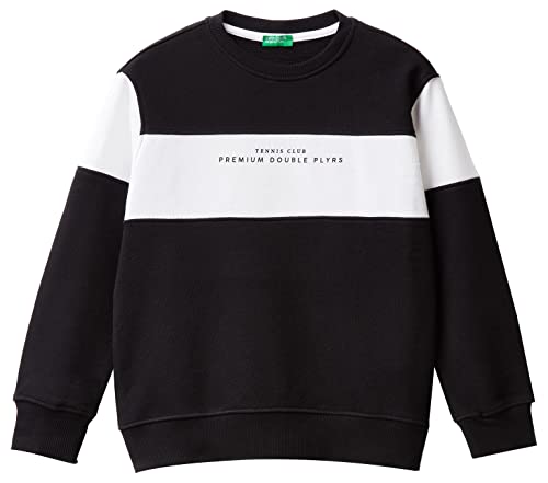 United Colors of Benetton Bluza chłopięca, Nero 100, XL