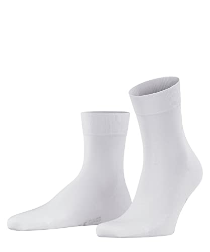 FALKE Mężczyźni Krótkie skarpety Tiago M SSO Organiczna Bawełna jednokolorowe 1 Para, Biały (White 2000), 45-46