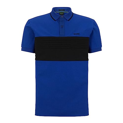 BOSS Męska koszulka polo Pavel, Bright Blue438, XL