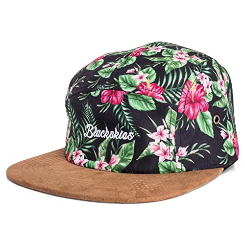 Blackskies 5-panelowa czapka z dla kobiet i mężczyzn, czapka bejsbolówka surfer skater snapback strapback, oahu, jeden rozmiar