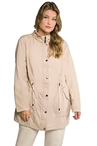 Ulla Popken Parka damska, Bayshore Beige, 58-60