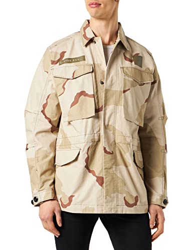 G-STAR RAW Męska kurtka Core Field Jacket, wielokolorowa (dk Brick Desert camo D326-D935), XS, Wielokolorowy (Dk Brick Desert Camo D326-d935), XS
