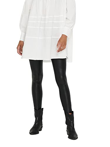 JdY Damskie legginsy Jdystine Pu JRS Noos, czarny, L