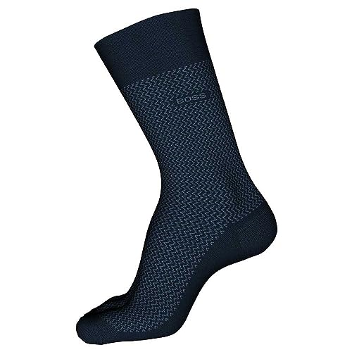 BOSS Męskie skarpety Rs Minipattern Mc Regular, Dark Blue401, 43-46 EU