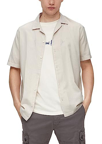 Q/S by s.Oliver Męska koszula z krótkim rękawem, brązowy, M