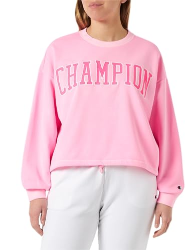 Champion Damska bluza Rochester 1919 C-Campus oversize, różowa bawełna Candy (Ccpf), S, Różowa bawełna Candy (Ccpf), S