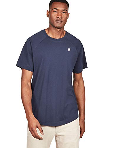 G-STAR RAW Męski T-shirt Ore Raglan Loose R T S/S, niebieski (Sartho Blue 6067), XS