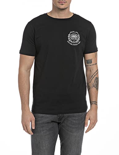Replay T-shirt męski M6566B.00.2660, czarny, XS