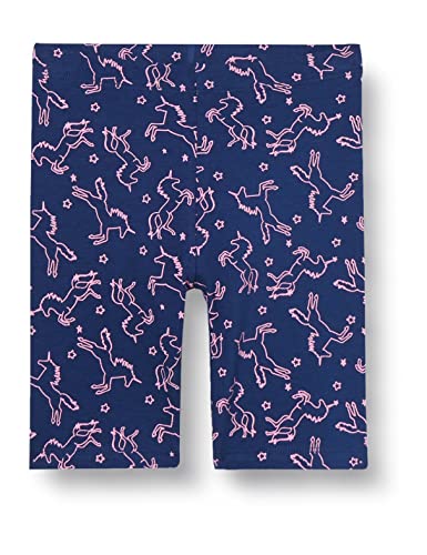 Koton Dziewczęce legginsy z motywem jednorożca, bawełniane, Navy Design (7d1), 7-8 Lata