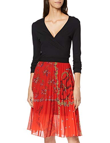 Desigual Spódnica damska Andrea, czerwony (Rojo Clavel 3036), 44