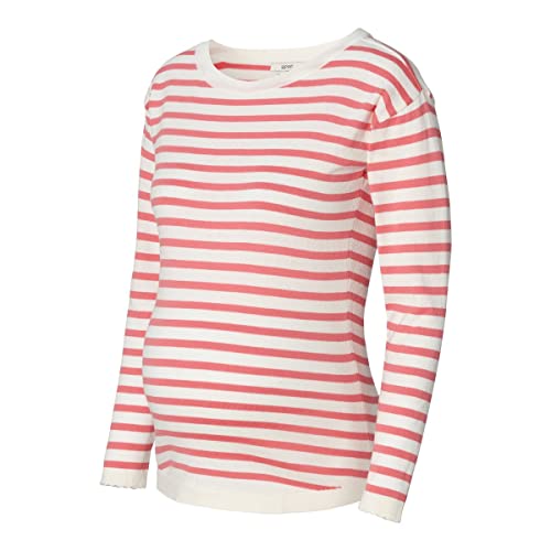 ESPRIT Maternity Damski sweter z długim rękawem w paski, Blush - 665, 36