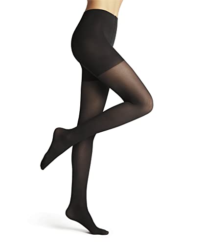FALKE Kobiety Rajstopy Rib Shaping 50 DEN W TI Półprzezroczyste 50 Den z efektem modelującym 1 Para, Szary (Anthracite 3529), S