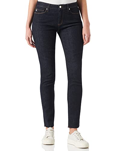 Love Moschino Damskie spodnie skinny z 5 kieszeniami, dżinsowe płukanie umyte, 30