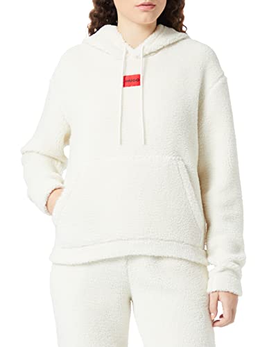 HUGO Damska bluza z kapturem LOUNGEW_Sweatshirt, Open White110, XL
