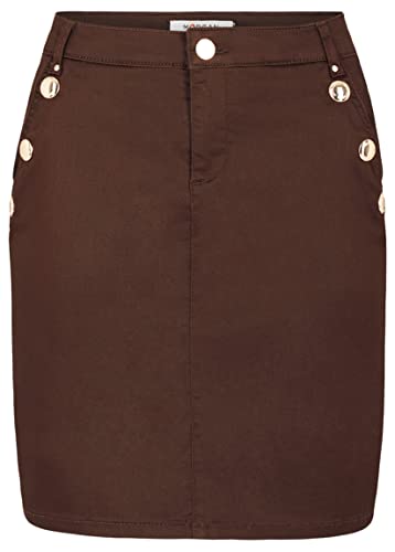 Morgan Spódnica damska, czekoladowobrązowy, 42