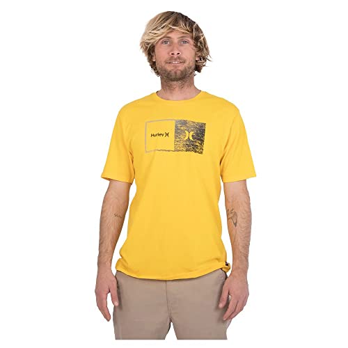 Hurley Evd Wash Halfer Gradient Tee Ss T-Shirt męski, Zwierzak na, L