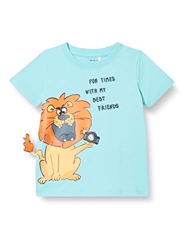 Bestseller A/S Niemowlęta chłopcy NMMHUSOM SS Top Box T-Shirt, Tybetański Stone, 86, tybetański kamień, 86