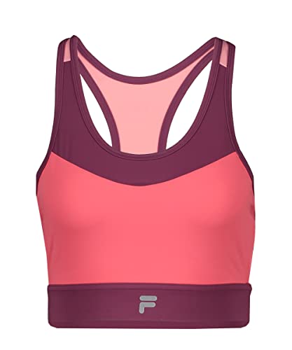 Fila Damska koszula Cami Rabenau z odcięciem, Rouge czerwony flaming różowy amarant, L