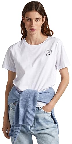 Pepe Jeans Koszulka damska Chantal, Biały (biały), M