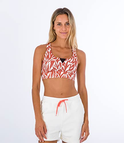 Hurley Damski biustonosz Zebra Med Impact, czerwony (Mineral Red), L, czerwony (Mineral Red), L
