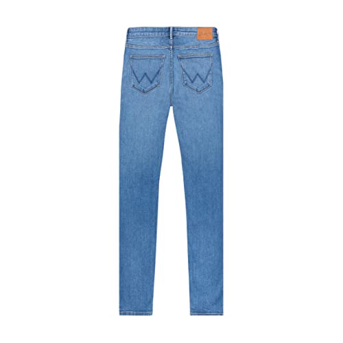 Wrangler Dżinsy damskie skinny dżinsy, Raven, W24 / L32, raven, 24W / 32L