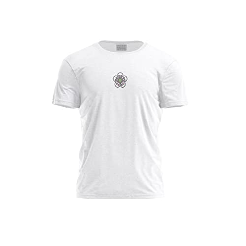 Bona Basics, Męski T-shirt z cyfrowym nadrukiem,% 100 bawełna, biały, na co dzień, męskie topy, rozmiar: S, biały, S