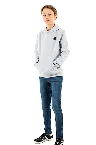 Le Coq Sportif Chłopięca bluza z kapturem, Szara chińska glina, 14 lat